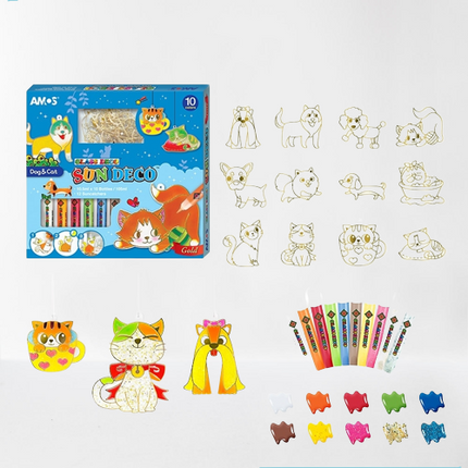 DIY Christmas Glass Educational Paint Set