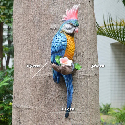 Tropical Vibe Parrot Tree Decor