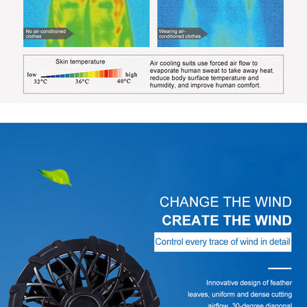 Outdoor Summer Cooling Fan Jacket