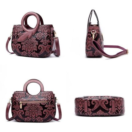 Classic Vintage Style Japanese Leather Handbag