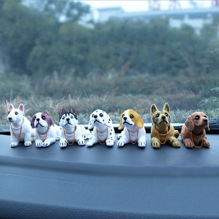 Cute Head Shaking Dogs Car Decor