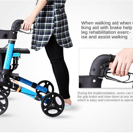 Senior Sitter Height Adjustable Foldable Walker