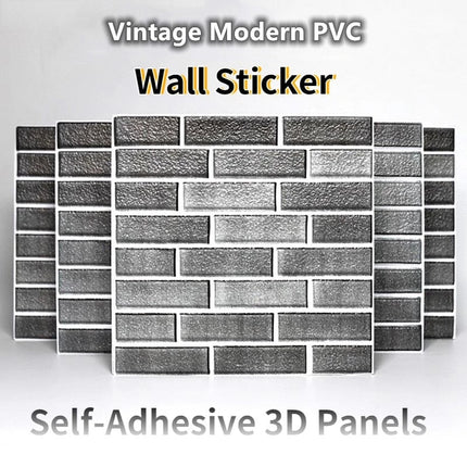 3D Self-Adhesive Cobblestone Wall Stickers