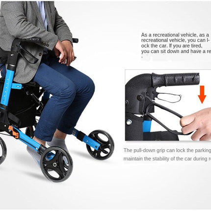Senior Sitter Height Adjustable Foldable Walker