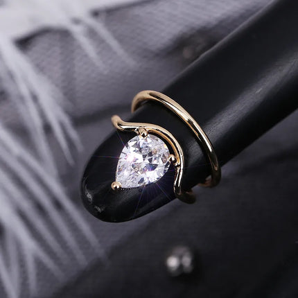 Elegant Fingertip Chic Gothic Slim Metal Nail Rings