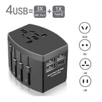 3USB 1 Type C Black