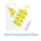 5pcs Clear Yellow