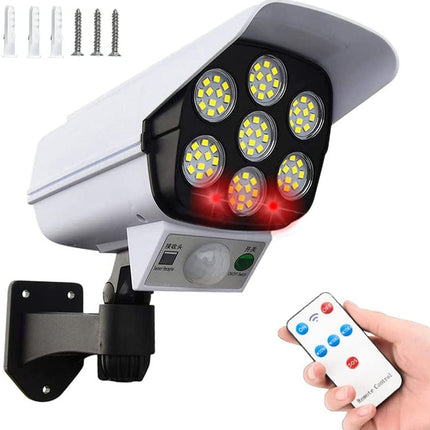 Solar Motion Sensor Dummy Security Camera Light