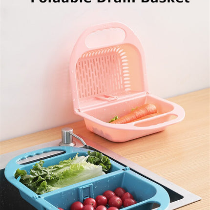 Collapsible Fruit Vegetable Drain Basket