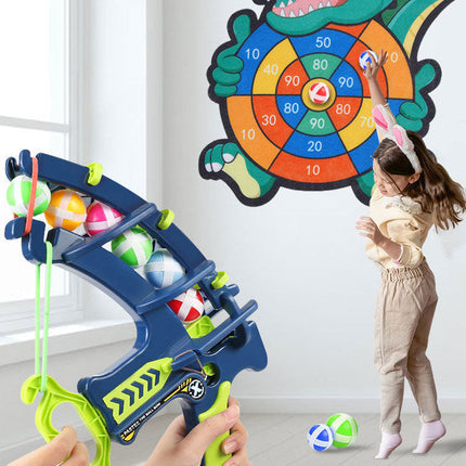 Dinosaur Sticky Ball Bow Dartboard Game