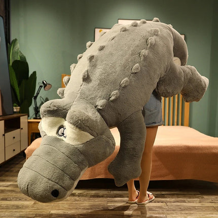 Jumbo Crocodile Stuffed Animal Pillow