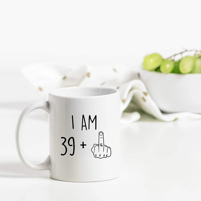 I Am 39 Plus Middle Finger Mug