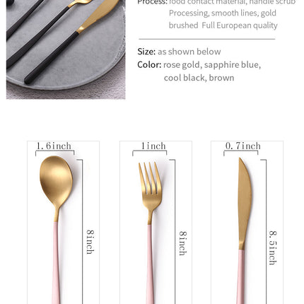 Stainless Steel Elegant Table Tableware