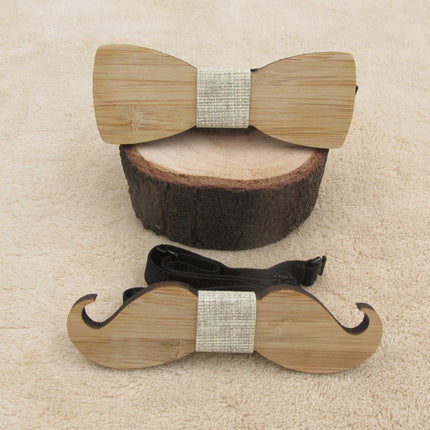 Wooden Bow Tie Made Of Anchor Glasses
