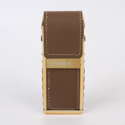 Retro Leather Travel Electric Shaver