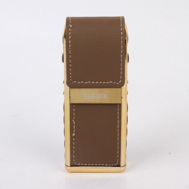 Retro Leather Travel Electric Shaver