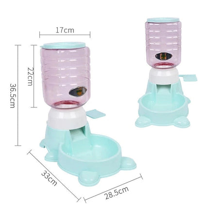 Interactive Push Type Pet Feeder