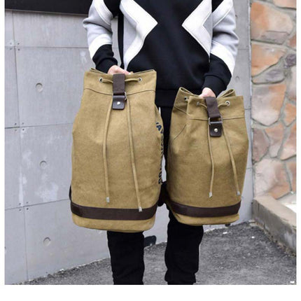 Nomad Friendly Canvas Bucket Bag Backpack