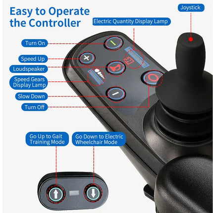 Automatic Standing Assist Walking Rehabilitation Trainer Wheelchair
