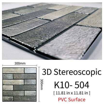 3D Self-Adhesive Cobblestone Wall Stickers