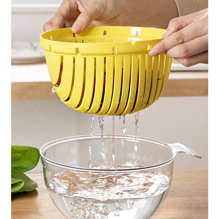 Double Layer Quick Drainer Basket