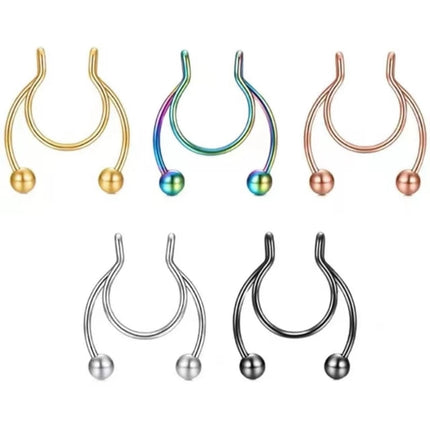 Stainless Steel Magnetic Fake Nose Piercing