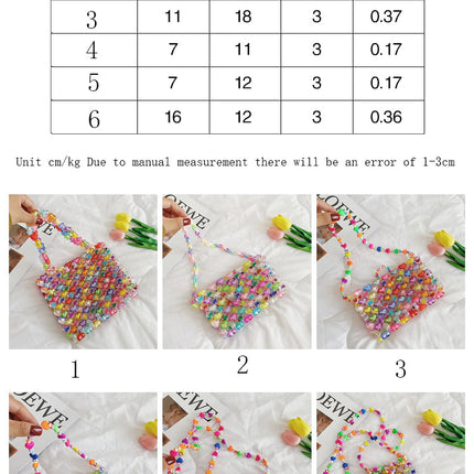 Love Beaded Hearts Colorful Mini Handbags