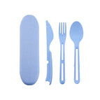 3Pcs Blue and Case