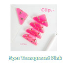 5pcs Clear Pink