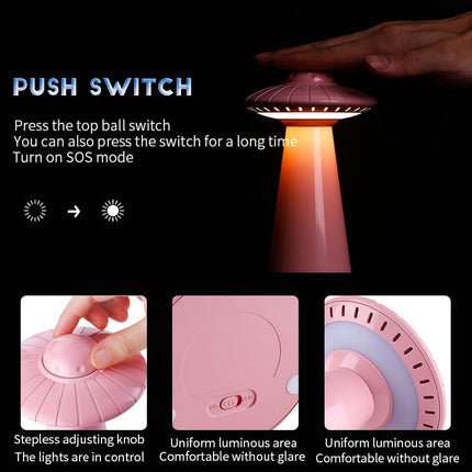 UFO Inspired Rechargeable LED Desk Lamp