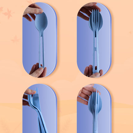Portable All-in-one Travel Cutlery Set
