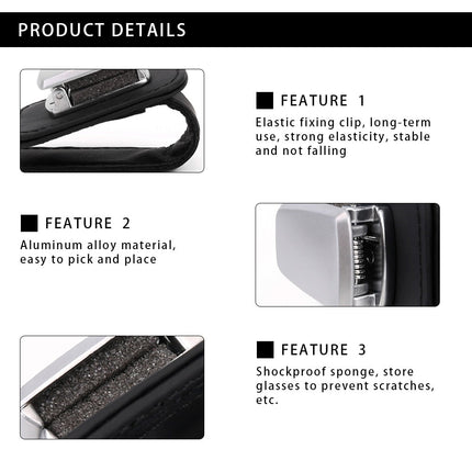 Car Organizer Sunglasses Holder Clamp