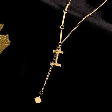 Charming Initials Letter Necklace