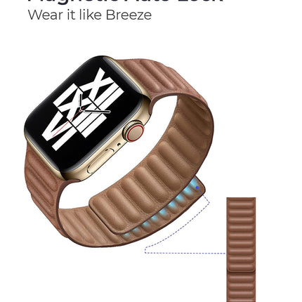 Magnetic Strap Leather Smart Watch Band