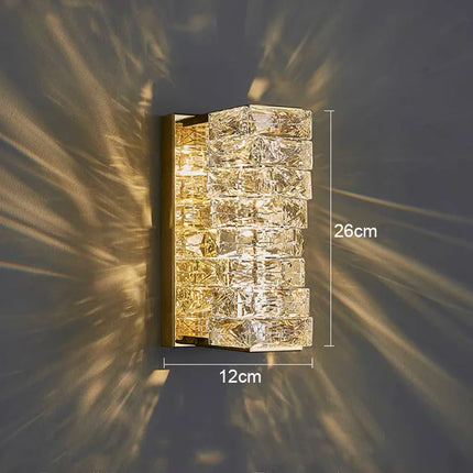 Icefall Crystal American Wall Lamp