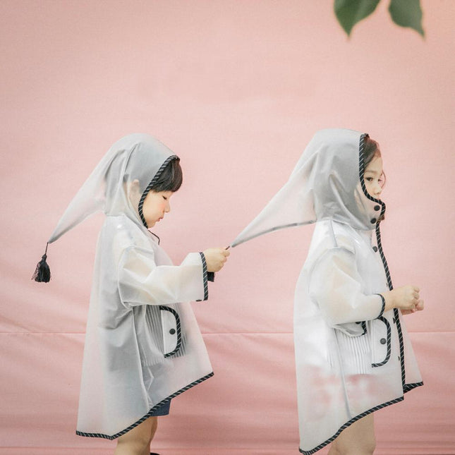 Cute Transparent Waterproof Kids Raincoat