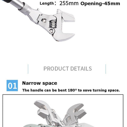 Multifunctional Adjustable Universal Wrench