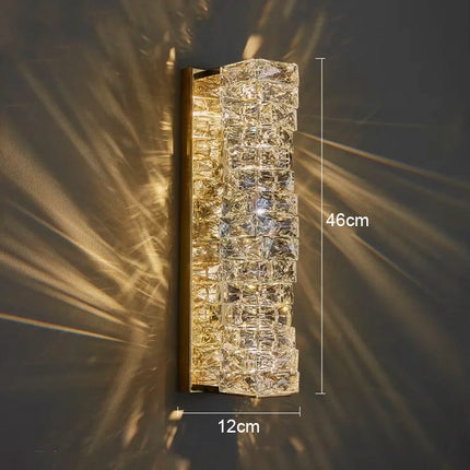 Icefall Crystal American Wall Lamp