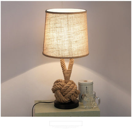 American Retro Rope Table Lamp
