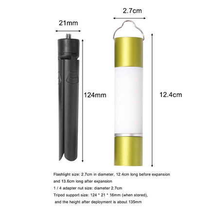 Rechargeable Hanging Zoomable Camping Flashlight