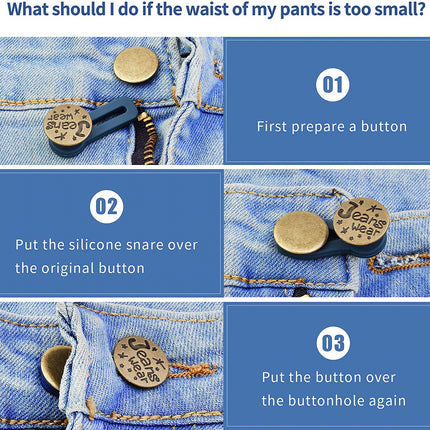 Adjustable Waistband Button