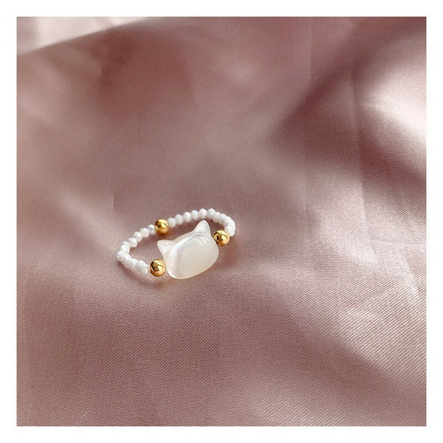 Good Fortune Lucky Cat Ring