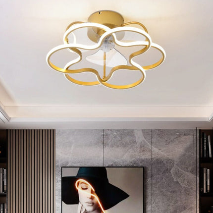 Elegant Modern LED Ceiling Fan Lamp