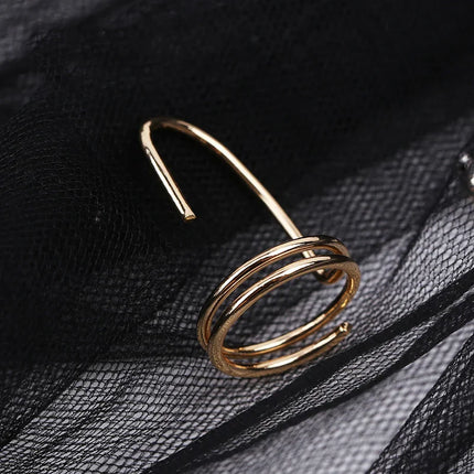 Elegant Fingertip Chic Gothic Slim Metal Nail Rings