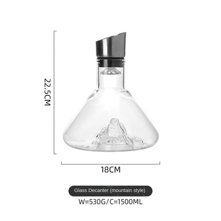 Dreamy Mountain Premium Crystal Wine Decanter