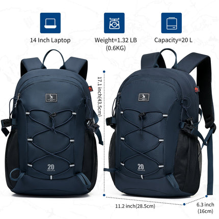 OIWAS 20L Lightweight Outdoor Hiking Backpack