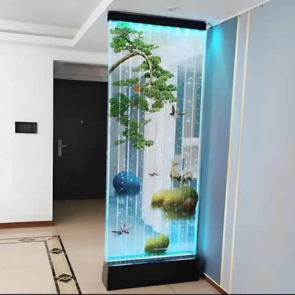 Modern LED Bubble Wall Fountain Interior Waterfall
