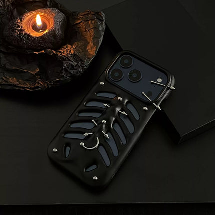 Gothic Ribcage Pierced Phone Case