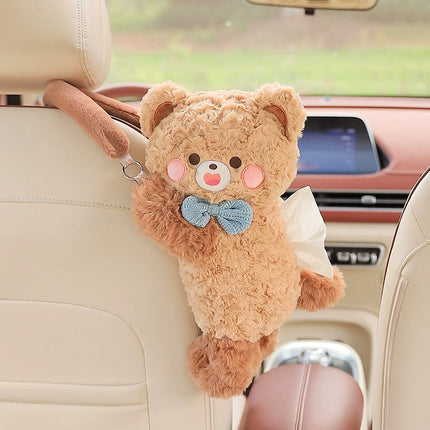 Cuddle Bear Plush Tissue Box