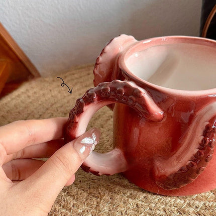 Octopus Tentacle Ceramic Coffee Mug